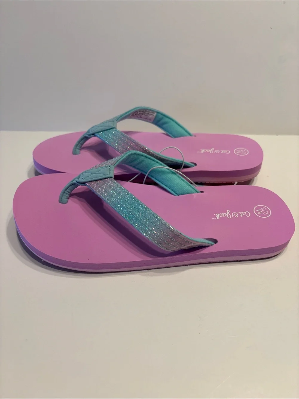 Cat & Jack Girl's Jami Pink Flip Flops